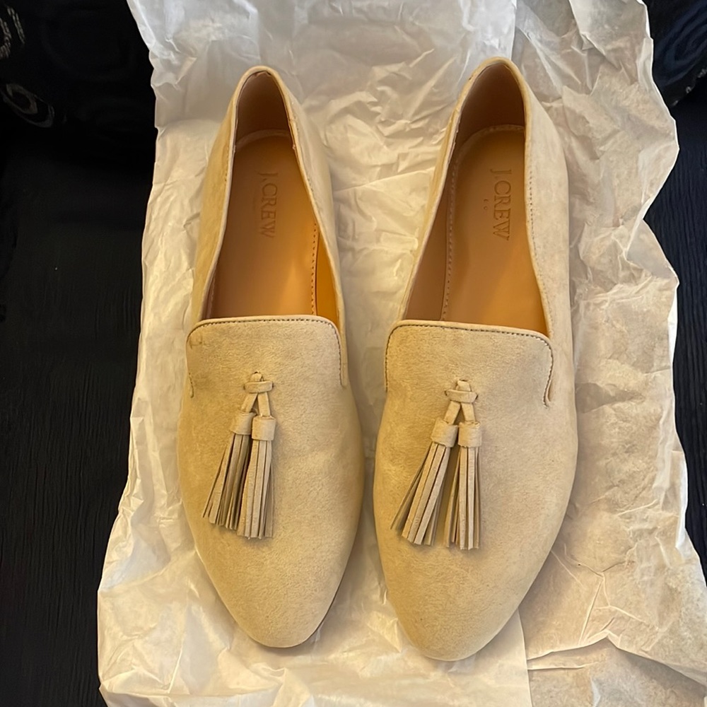 NWT J Crew tassel smoking loafers